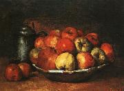 Gustave Courbet Still Life with Apples and Pomegranates oil painting artist